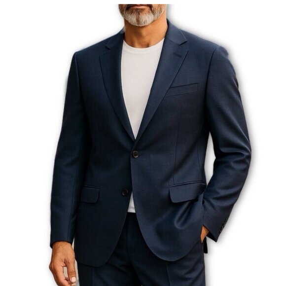 Lauren Ralph Lauren Wool Glen Plaid Blazer Dark Gray Men’s 42L Classic Heritage - Picture 9 of 9